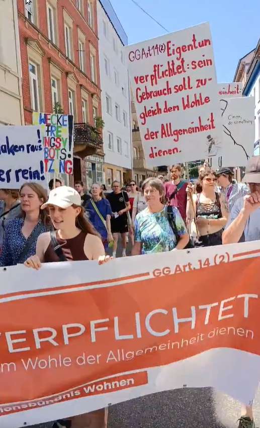 Ein Demonstrationszug